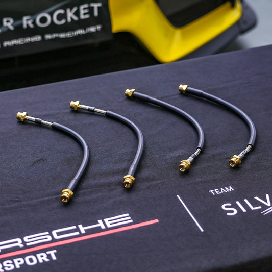 GT4 RS BRAIDED BRAKE LINE SET FRONT&BACK [MANTHEY RACING]